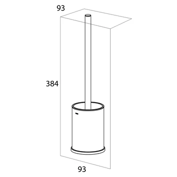 Tiger Toiletborstelhouder Colar Staand Zwart - Afbeelding 7