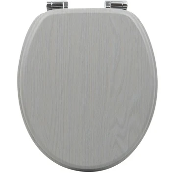 Handson WC Bril Antero Grijs Hout Met Softclose