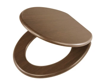 Tiger WC Bril Douglas Walnoot Hout Met Softclose - Afbeelding 2