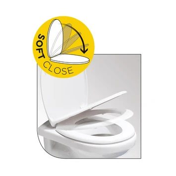 Tiger WC Bril Douglas Walnoot Hout Met Softclose - Afbeelding 3